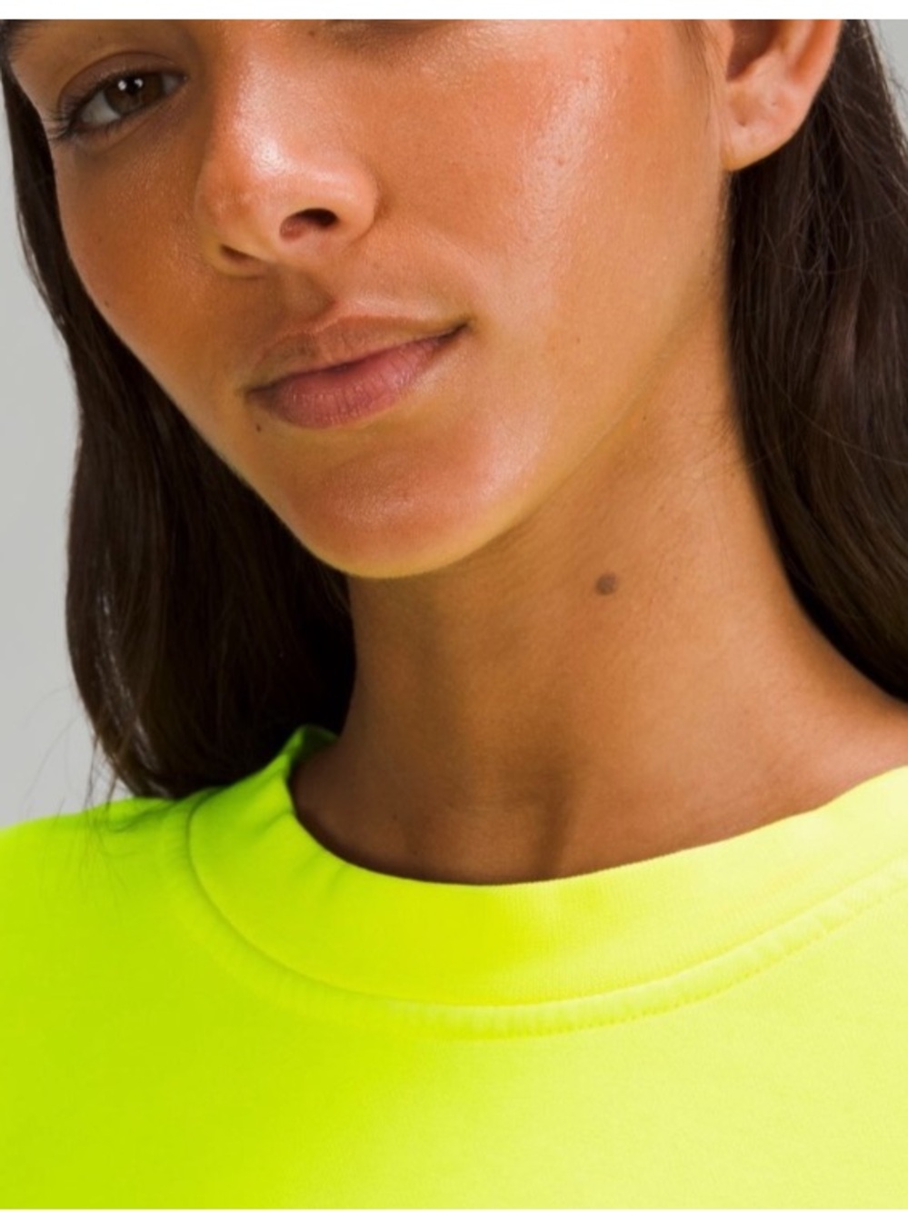 LULULEMON Rare🌟 Perfectly Oversized Cropped Crew Neon NWT🌟Size 6 - Picture 4 of 10